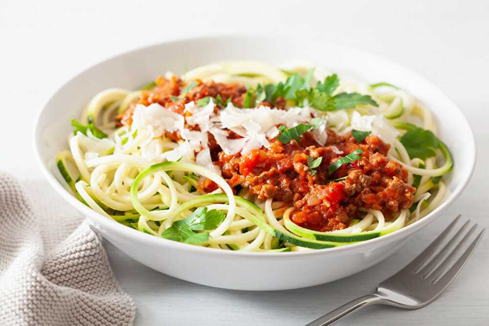 image Tagliatelles de Courgette à la Bolognaise Keto : Un Classique de la cuisine cétogène