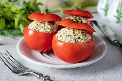 Tomates Farcies au Thon et St Môret