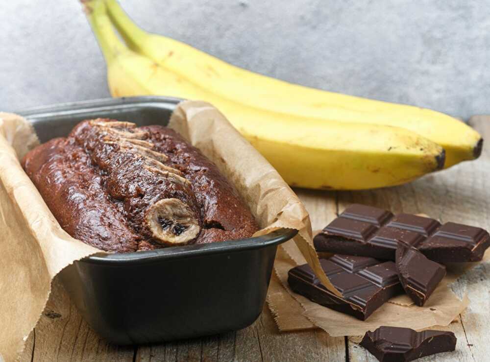 image Bananabread Gourmand au Chocolat Noir et Crème de Soja