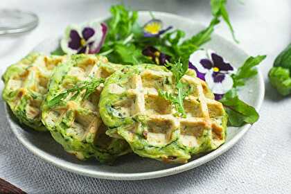 Gaufres Salées à la Courgette, Spécialité Kéto