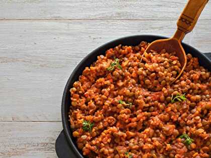 Lentilles aux Légumes et Tomates