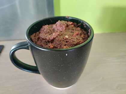 Mugcake Keto Cacao et Noix de Pécan