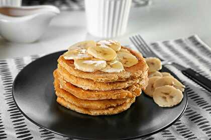 Pancakes Légers à la Banane et aux Flocons d'Avoine
