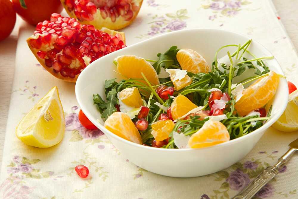 image Salade Fitness aux Mandarines et Grenade