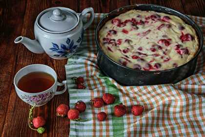 Skyrkuchen aux Fraises