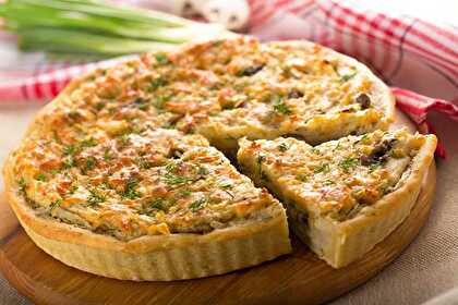 Tarte aux Poireaux et Champignons