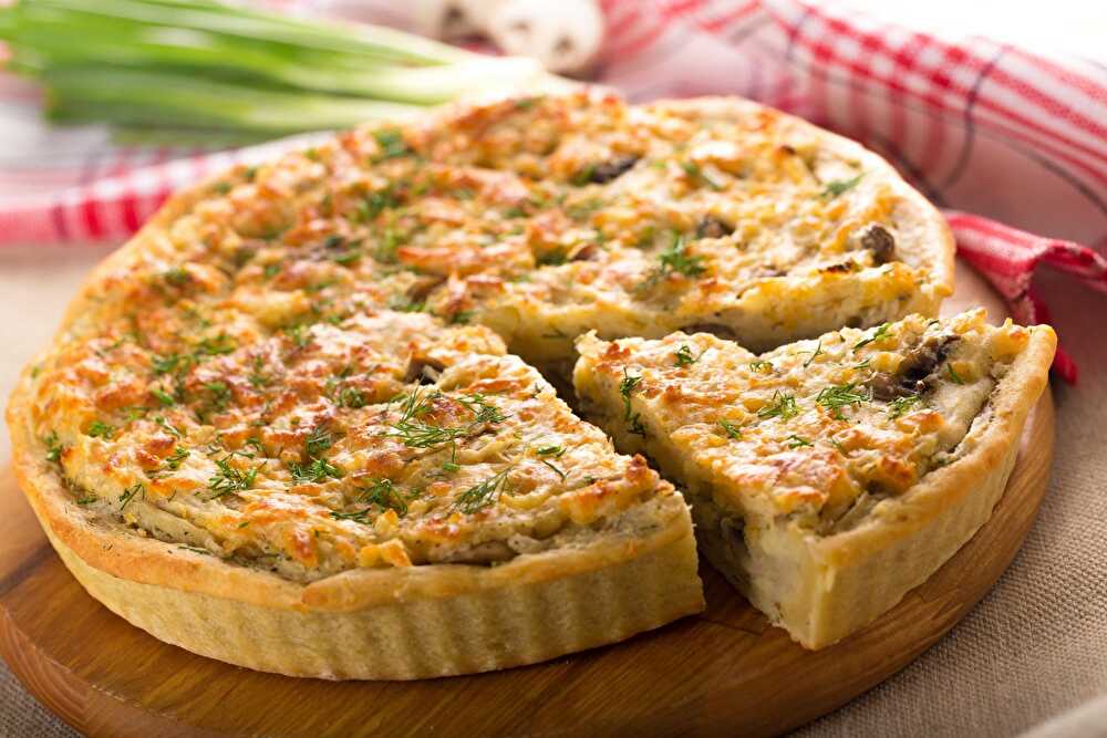 image Tarte aux Poireaux et Champignons