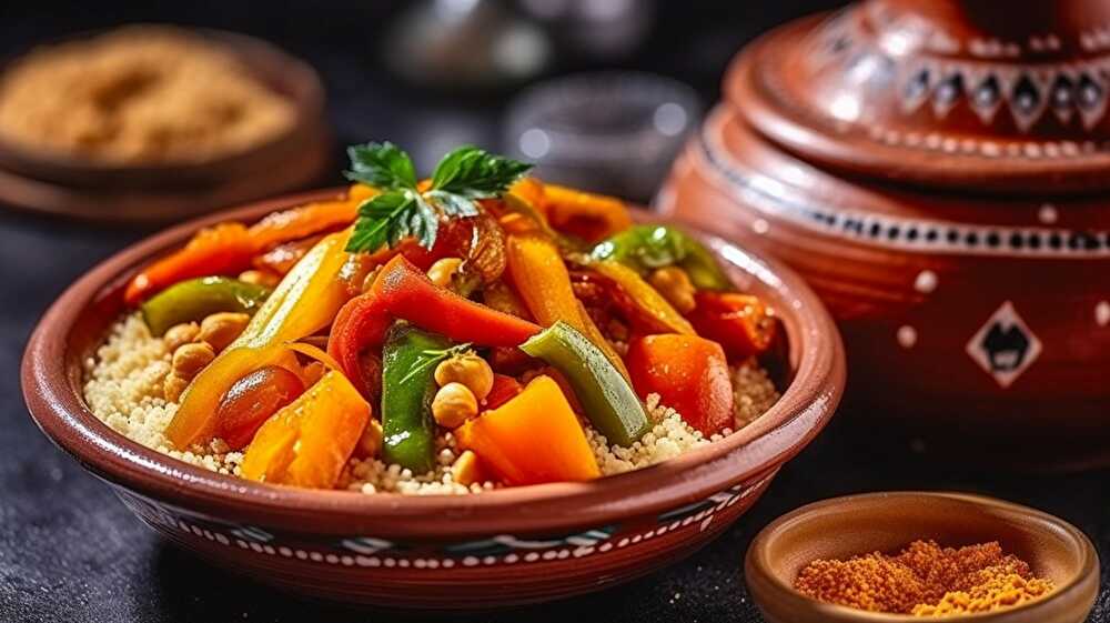 image Couscous Végétarien Maison aux Légumes et Pois Chiches