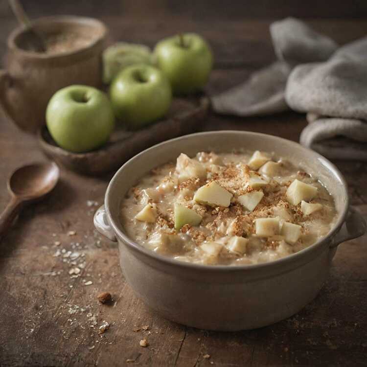 image Douceur de semoule à la pomme et cannelle