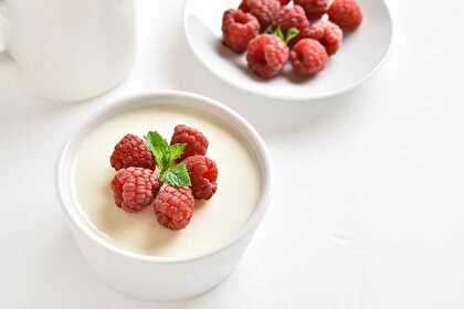 Pannacotta aux Framboises, Touche de Vanille