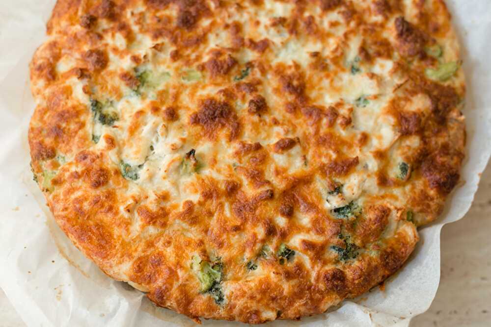 image Quiche sans pâte au thon et brocolis