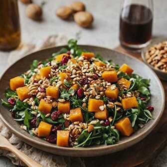 Salade Tiède de Courge Butternut et Épeautre