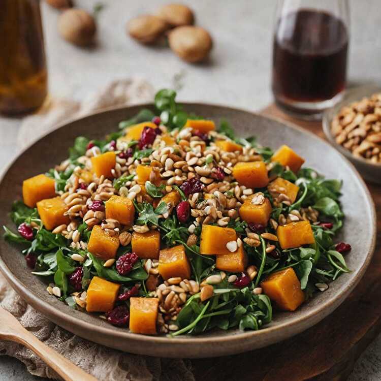 image Salade Tiède de Courge Butternut et Épeautre