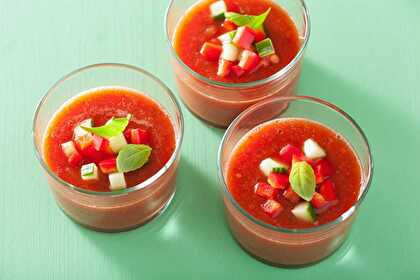 Verrine de Gaspacho Apéritif – Fraîcheur et Couleur