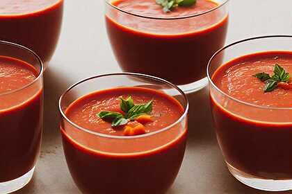 Verrines Fraîcheur à la Tomate et Fromage Blanc