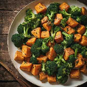 Sauté de Patate Douce et Brocoli