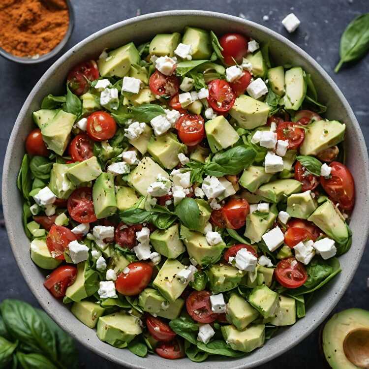 Salade Keto D avocat Tomates Et Feta Une Recette quilibr e Pour 